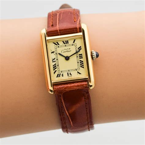 vintage cartier tank watch ladies